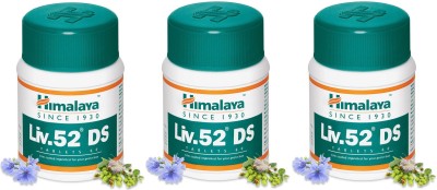 HIMALAYA Liv.52 DS Helps to protect the liver and improve the digestion (Pack of 3)(Pack of 3)