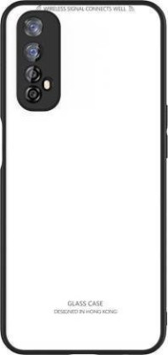 mobies Back Cover for Realme 7, Realme Narzo 20 Pro Luxurious Toughened Glass Case Cover(White, 3D Case, Pack of: 1)