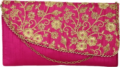 Lelys Party Pink, Gold  Clutch