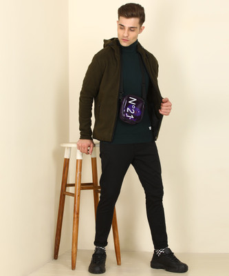 FLYING MACHINE Full Sleeve Solid Men Jacket