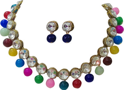 JN Handicraft Alloy Copper Multicolor Jewellery Set(Pack of 1)