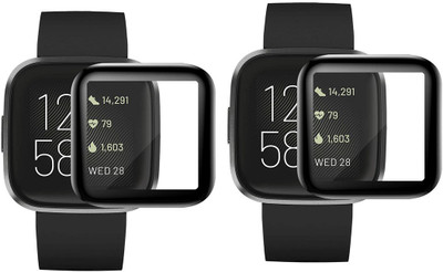 Helix Edge To Edge Tempered Glass for Fitbit Versa 2(Pack of 2)