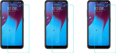 acd Tempered Glass Guard for Htc Wildfire E1 Plus(Pack of 3)