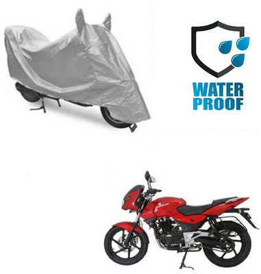 SANJU Waterproof Two Wheeler Cover for Bajaj(Pulsar 200 NS DTS-i, Silver)
