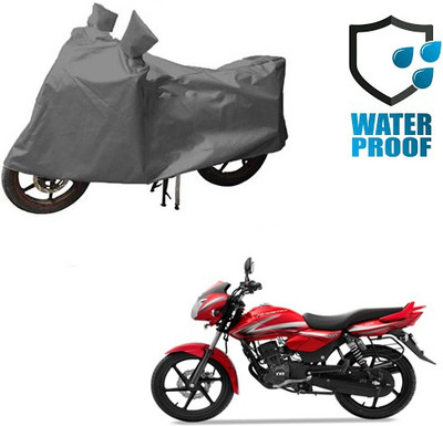 RPSENTTERPR Waterproof Two Wheeler Cover for TVS(Scooty Pep+, Grey)