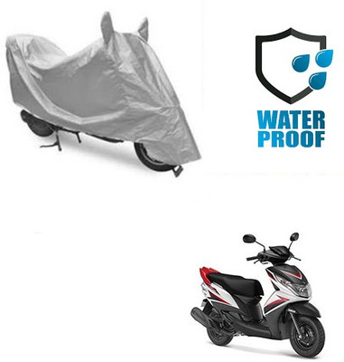 SANJU Waterproof Two Wheeler Cover for Yamaha(Ray Z, Silver)