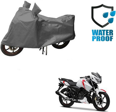 RPSENTTERPR Waterproof Two Wheeler Cover for TVS(Apache RTR 180, Grey)