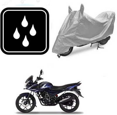 SANJU Waterproof Two Wheeler Cover for Bajaj(Discover 150 f, Silver)