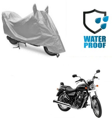 SANJU Waterproof Two Wheeler Cover for Royal Enfield(Thunderbird 350, Silver)