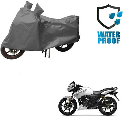 RPSENTTERPR Two Wheeler Cover for TVS(Apache RTR 180, Grey)