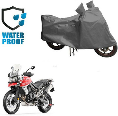 RPSENTTERPR Waterproof Two Wheeler Cover for Triumph(Tiger 800 XR, Grey)