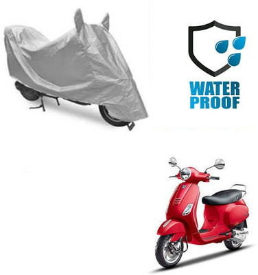 RPSENTTERPR Waterproof Two Wheeler Cover for Piaggio(Vespa VXL, Silver)