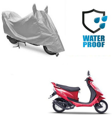 RPSENTTERPR Waterproof Two Wheeler Cover for Mahindra(Kine, Silver)