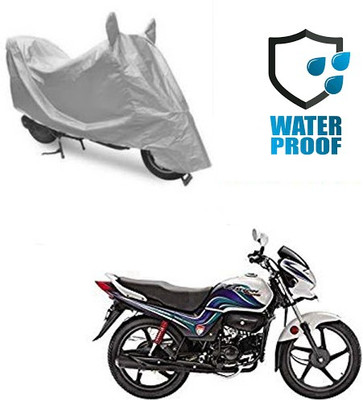 RPSENTTERPR Waterproof Two Wheeler Cover for Hero(Passion Pro TR, Silver)