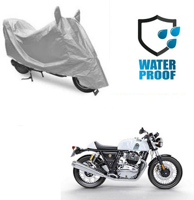 RPSENTTERPR Waterproof Two Wheeler Cover for Royal Enfield(Continental GT, Silver)