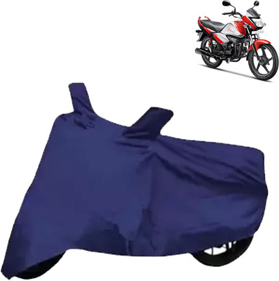 Rhtdmm Two Wheeler Cover for Hero(Splendor I Smart, Blue)