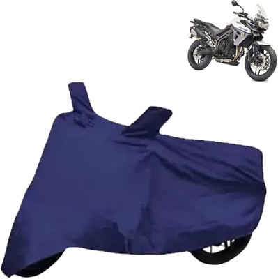 aksmit Two Wheeler Cover for Triumph(Tiger 800 XR, Blue)