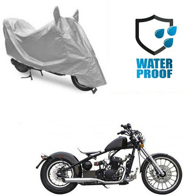 RPSENTTERPR Waterproof Two Wheeler Cover for Harley Davidson(Bobber 350, Silver)