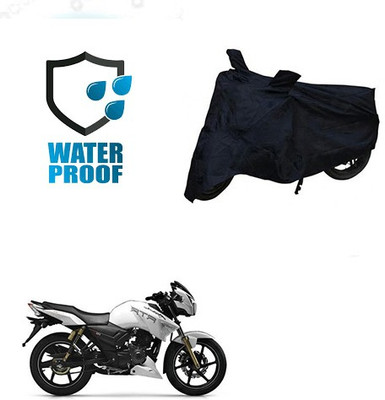 RPSENTTERPR Waterproof Two Wheeler Cover for TVS(Apache RTR 180, Black)