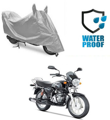 SANJU Waterproof Two Wheeler Cover for Bajaj(Boxer, Silver)