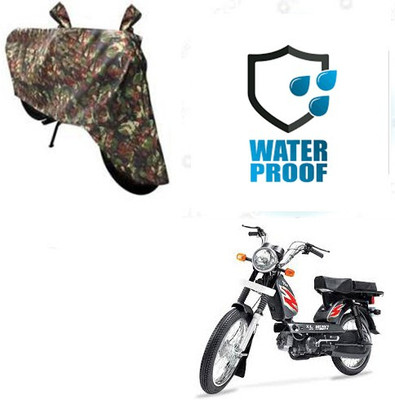 SANJU Waterproof Two Wheeler Cover for TVS(Heavy Duty Super XL, Multicolor)
