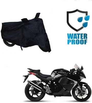 SANJU Waterproof Two Wheeler Cover for Hyosung(GT250R, Black)