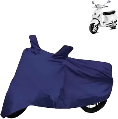 Rhtdmm Two Wheeler Cover for Piaggio(Vespa LX, Blue)