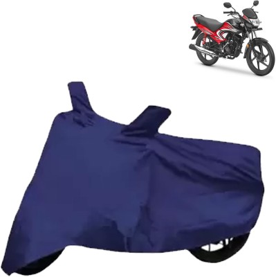 Rhtdmm Two Wheeler Cover for Honda(Dream Yuga, Blue)