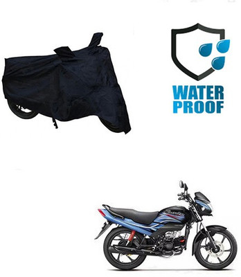 SANJU Waterproof Two Wheeler Cover for Honda(Passion Pro, Black)