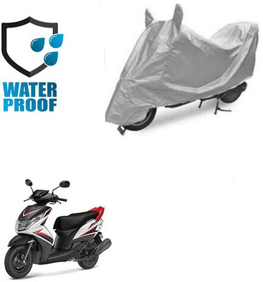 SANJU Waterproof Two Wheeler Cover for Honda(Passion Plus, Silver)