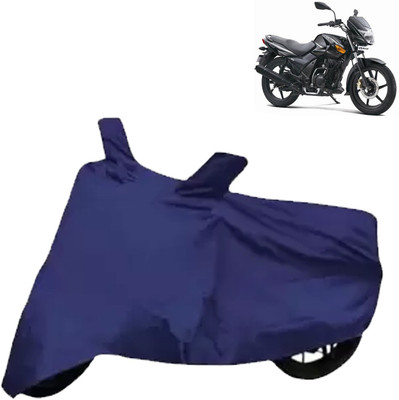 Rhtdmm Two Wheeler Cover for TVS(Flame DS 125, Blue)
