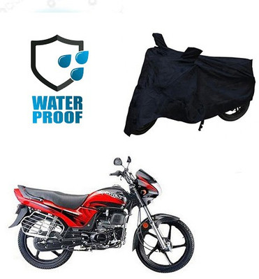 SANJU Waterproof Two Wheeler Cover for Honda(Passion Plus, Black)