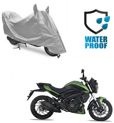 SANJU Waterproof Two Wheeler Cover for Bajaj(Dominar, Silver)