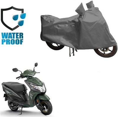 RPSENTTERPR Waterproof Two Wheeler Cover for Honda(Dream Neo, Grey)