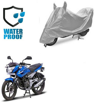 SANJU Waterproof Two Wheeler Cover for Bajaj(Dominar, Silver)