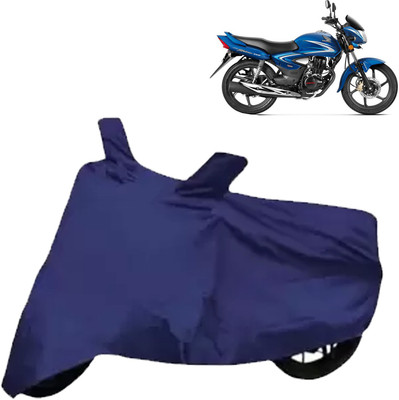 Rhtdmm Two Wheeler Cover for Honda(CB Shine, Blue)