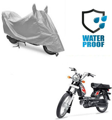 SANJU Waterproof Two Wheeler Cover for TVS(Heavy Duty Super XL, Silver)