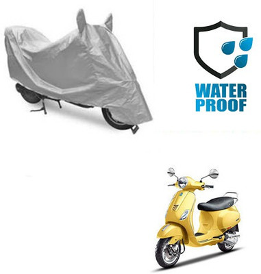 RPSENTTERPR Waterproof Two Wheeler Cover for Piaggio(Vespa SXL, Silver)