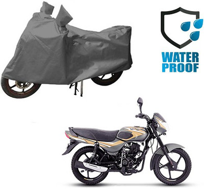 RPSENTTERPR Waterproof Two Wheeler Cover for Bajaj(Discover 100 DTS-i, Grey)