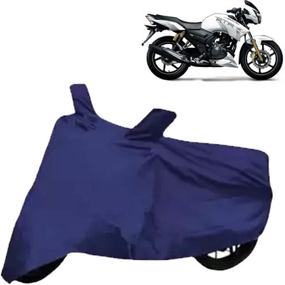 Rhtdmm Two Wheeler Cover for TVS(Apache RTR 180, Blue)