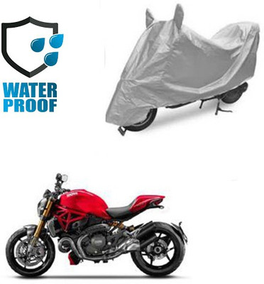 RPSENTTERPR Waterproof Two Wheeler Cover for Bajaj(Pulsar 180 DTS-i, Silver)
