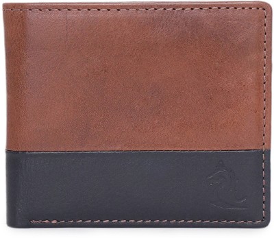 KARA Men Casual, Formal, Casual, Travel, Trendy Tan, Blue Genuine Leather Wallet(8 Card Slots)