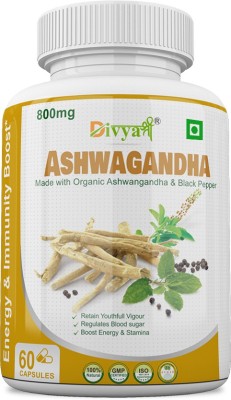 Divya Shree Ashwagandha Pure Herbs General Wellness 60 Cap