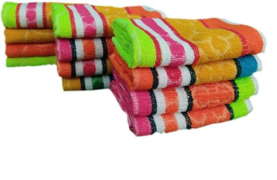 Xy Decor Cotton 300 GSM Hand Towel Set(Pack of 12)