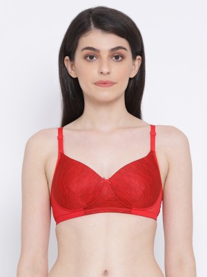 Clovia Women Full Coverage Lightly Padded Bra(Red)