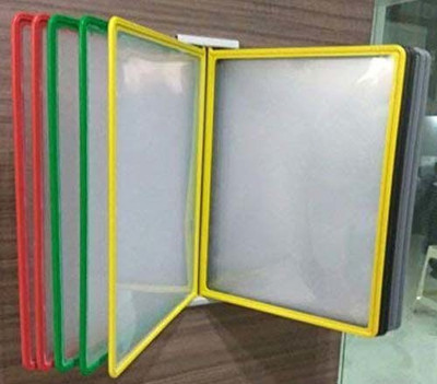 Greethu Plastic Wall Hanging Documents Storage Folders A4 Size with 10 Folders (set of 1)(Set Of 1, Multicolor)