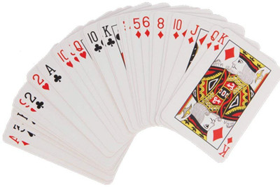 PMW Poker Playing Cards (Multicolour) - Set of 1(White)