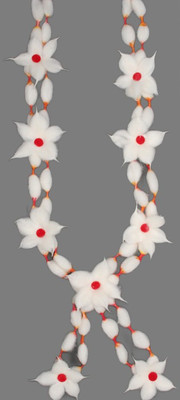 Marigold Creative Houses cotton Garland(White, Red)