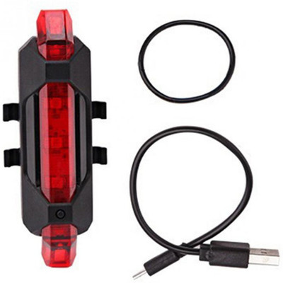 AKHAND SALES Bicycle LED Head Light USB Rechargeable Light Cycling Lamp Head Light Tail Light LED Rear Break Light(Red)
