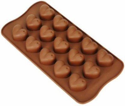 VAAMnational Silicon, Candy Making Silicone Molds, Mini Baking Molds, Non Stick Hard Gummy Candy, BPA Free Candy Making Mold heart shape mold Chocolate Mould(Pack of 1)